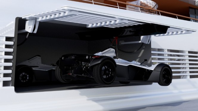 SUPERYACHT equipado con un SUPERCAR